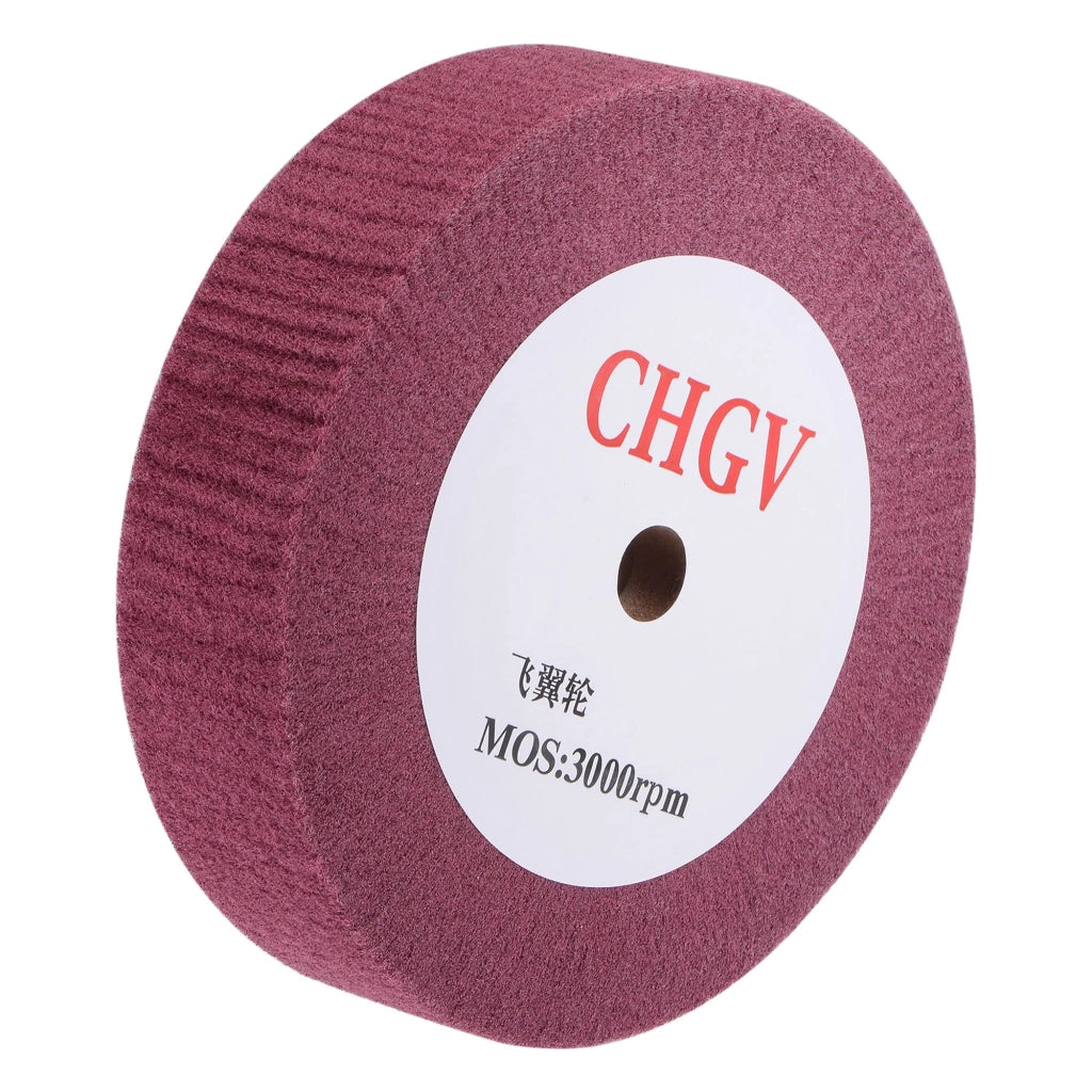 Disco abrasivo in nylon e feltro, grana 320, diametro 50 mm, colore rosso