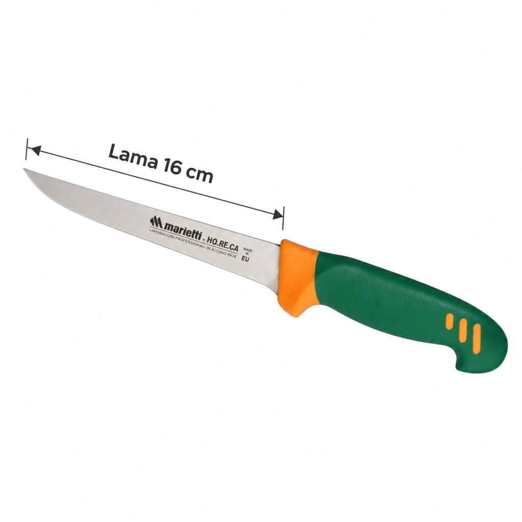 Coltello Disosso Marietti BON 16 cm Professionale Inox Verde Giallo