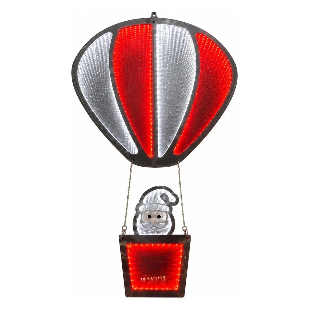 Mongolfiera luminosa natalizia 3d decorativa mercury *** misura 20,3 x 32 cm, confezione 1