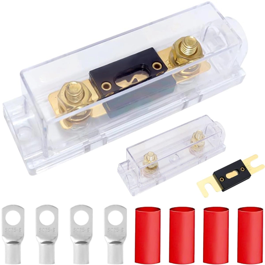 ANL 150 A, fusibile a filo + supporto, 2 pezzi, 0/2/4 AWG