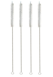 Set di 4 spazzole per la pulizia, lunghezza 27 cm, per cannucce