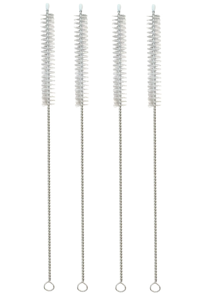 Set di 4 spazzole per la pulizia, lunghezza 27 cm, per cannucce