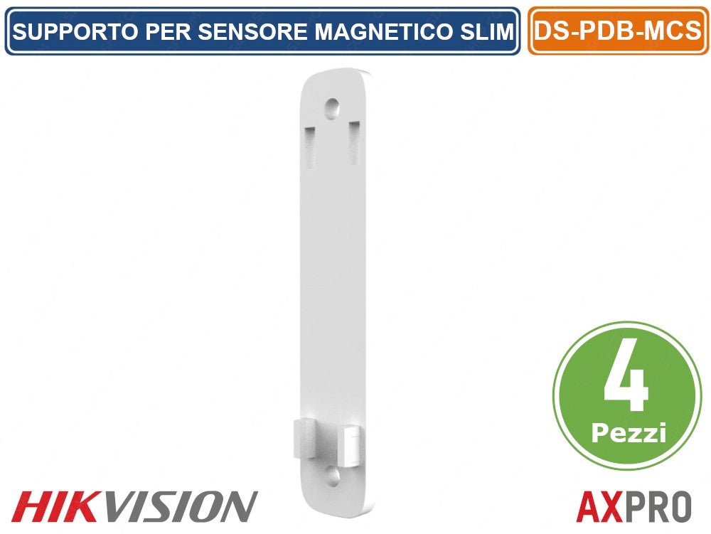 CONFEZIONE 4 PEZZI ADATTATORE SUPPORTO PER SENSORE MAGNETICO SLIM AX PRO HIKVISION