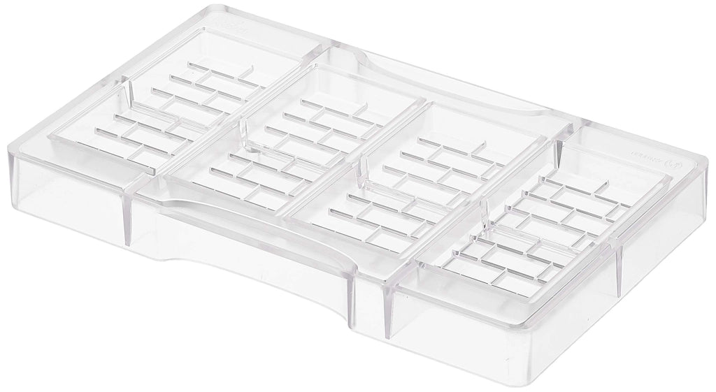 Matrici in plastica per cioccolato, in policarbonato, dimensioni 20x12x2,3 cm