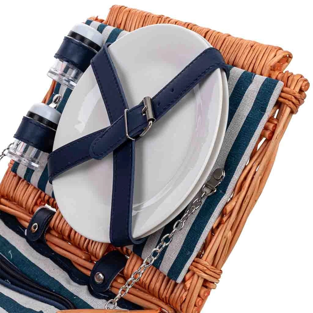 Cesto da picnic per 2 persone 40 x 28 x 38h cm