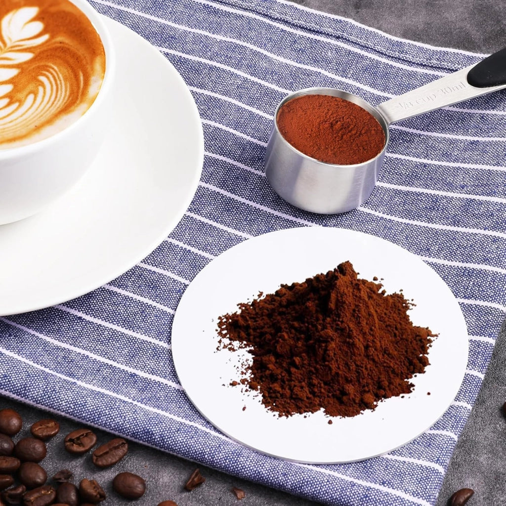 Misurino da 30 ml, in acciaio inossidabile, grande, per caffè e tè