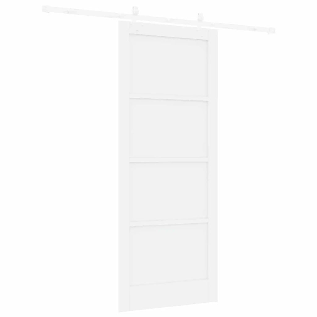 Porta scorrevole 86 x 211 cm Legno ingegnerizzato Bianco 3450175