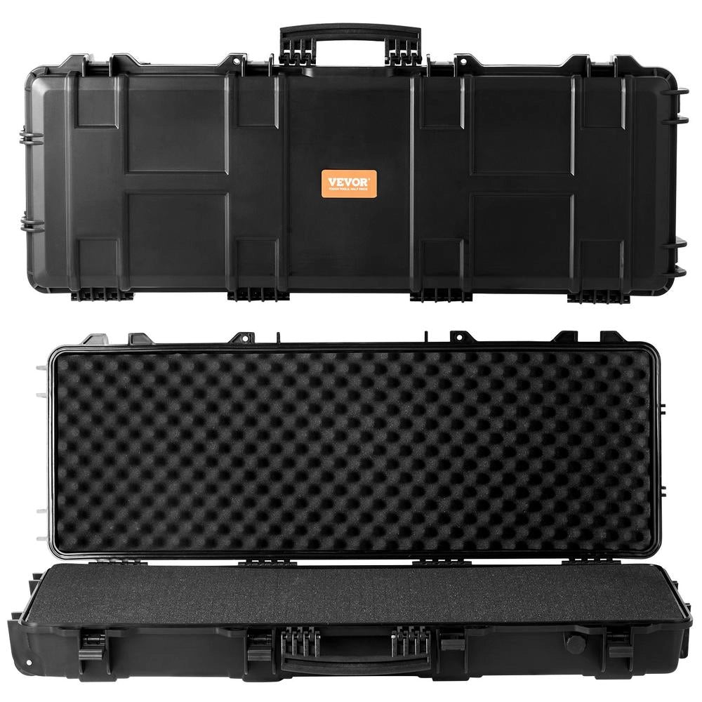 Custodia lunga 109 cm 3 strati imbottitura schiuma PP impermeabile IP67 con manico e ruote, valigetta portatile con serratura e valvola di pressione