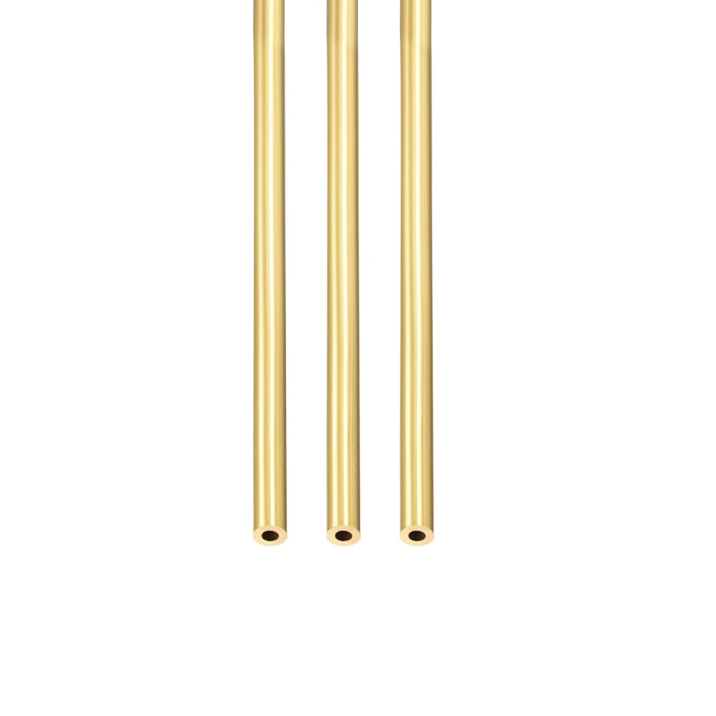 Tubo di ottone, 4x1x300 mm, 3 pezzi, rotondo, per applicazioni di ingegneria meccanica e decorazioni
