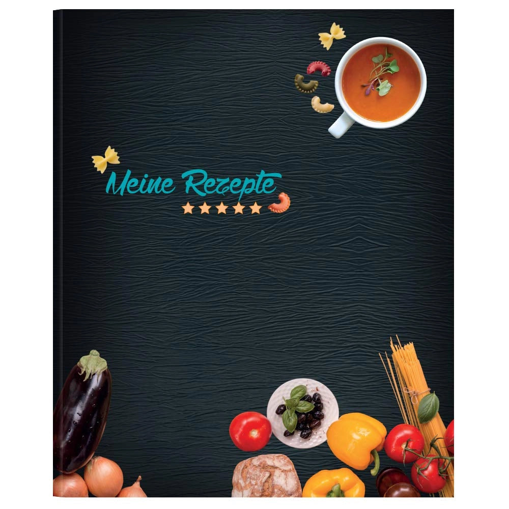 Set di raccoglitori per ricette "Buon Appetito due", formato A4, composto da 8 pezzi