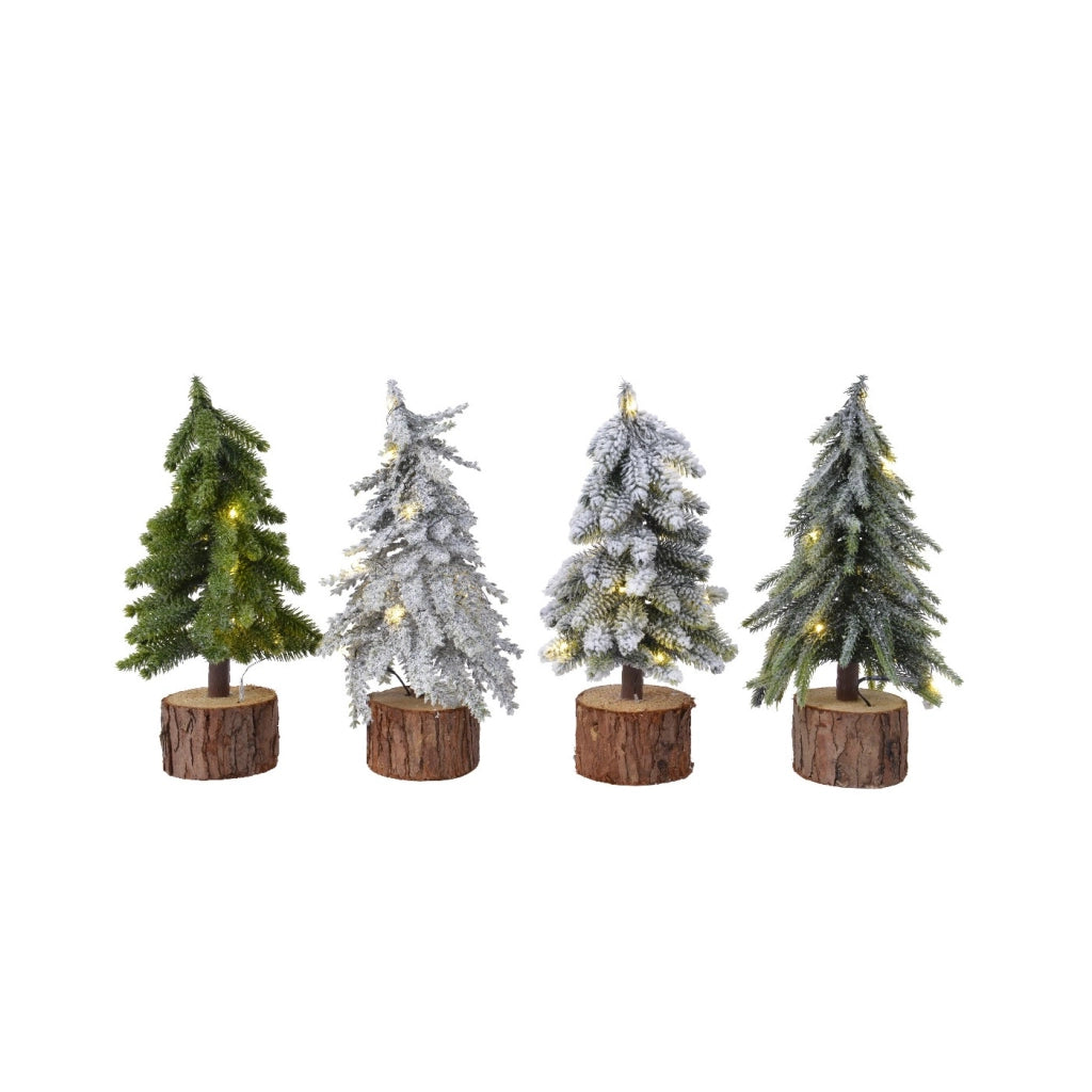 Mini albero ass d12 28cm - green bo prelit multi