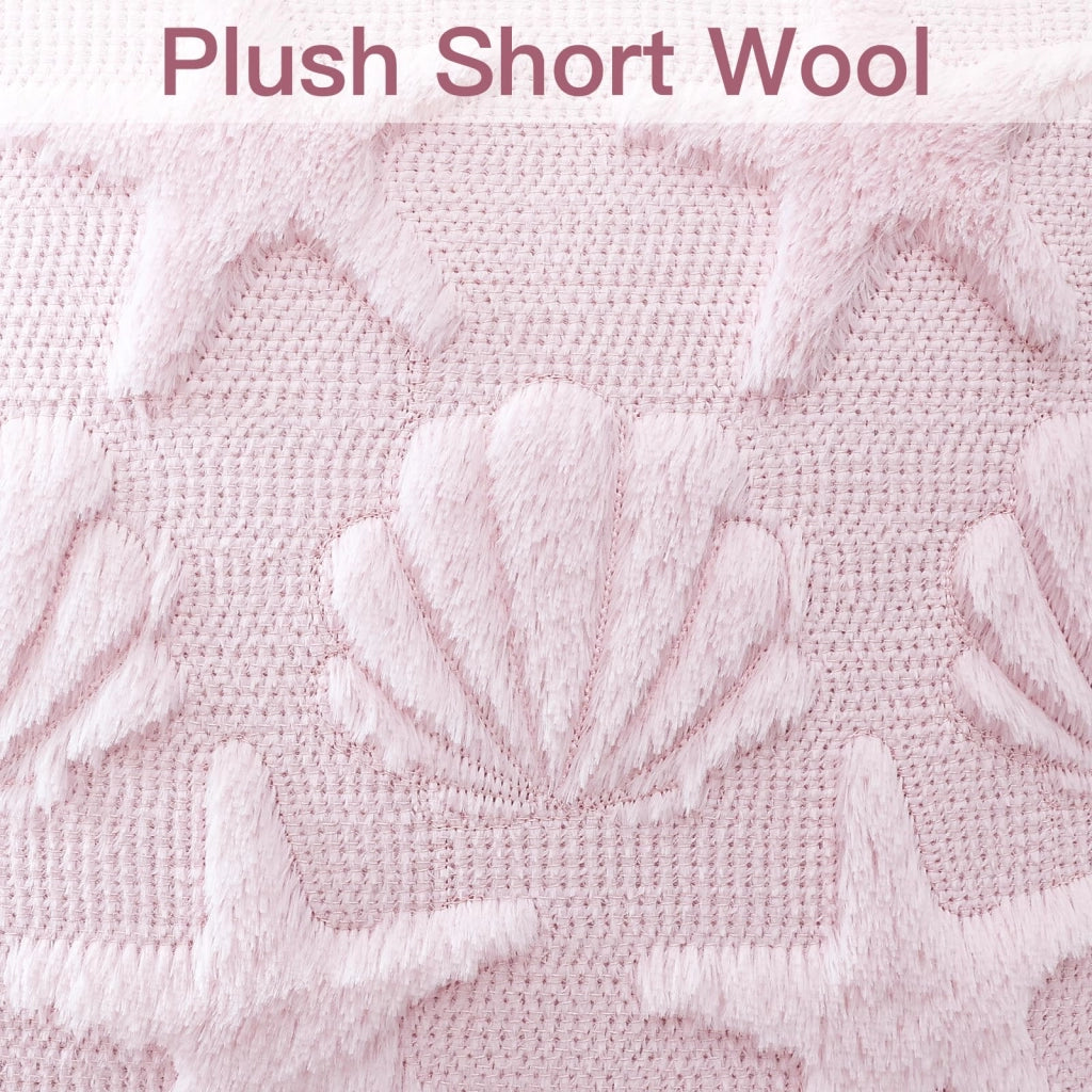 Coperte per cuscini in lana, 2 pezzi, 30x50 cm, rosa