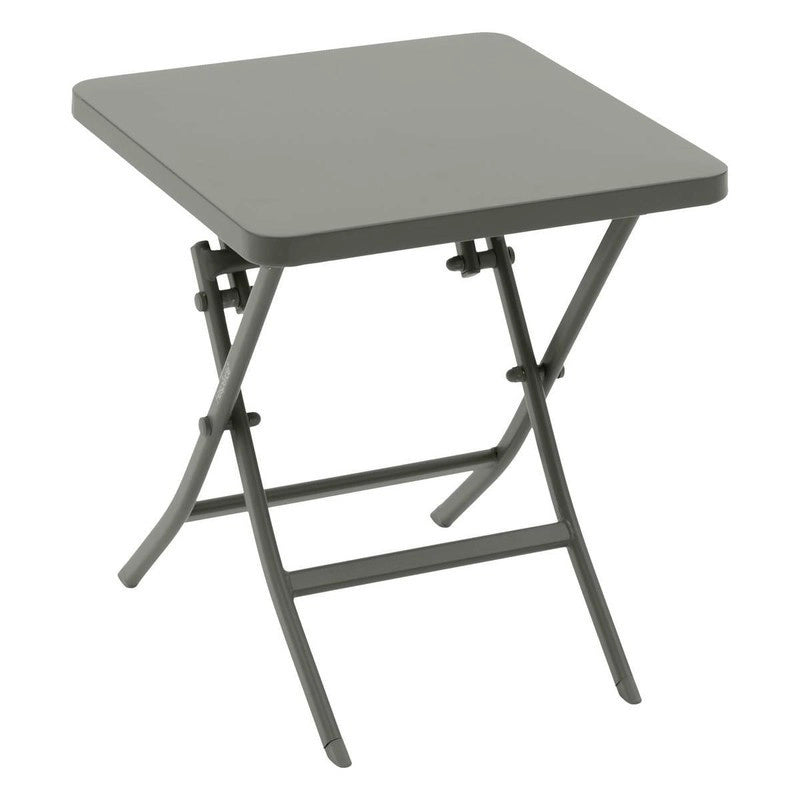 Tavolino quadrato acciaio Greensboro verde alloro 40x40 cm