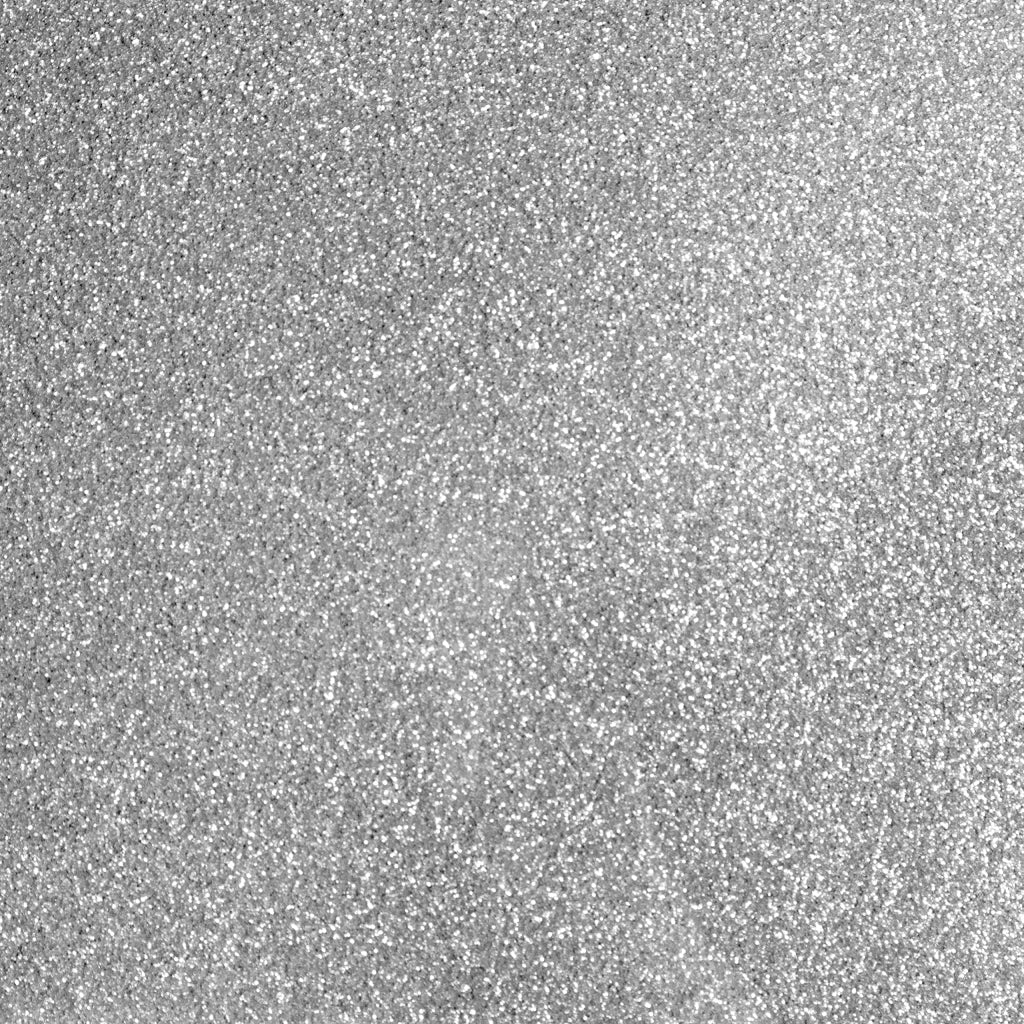 Vinile termoadesivo glitter argento, 33 cm x 2,7 m, 1 rotolo