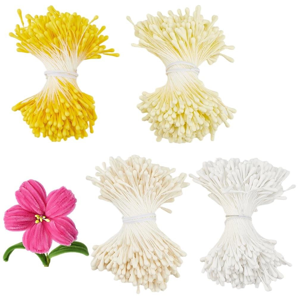 1600 fogli di carta perlenata, spessore 4 mm, 2 colori, fiori artificiali, fogli per lavori creativi