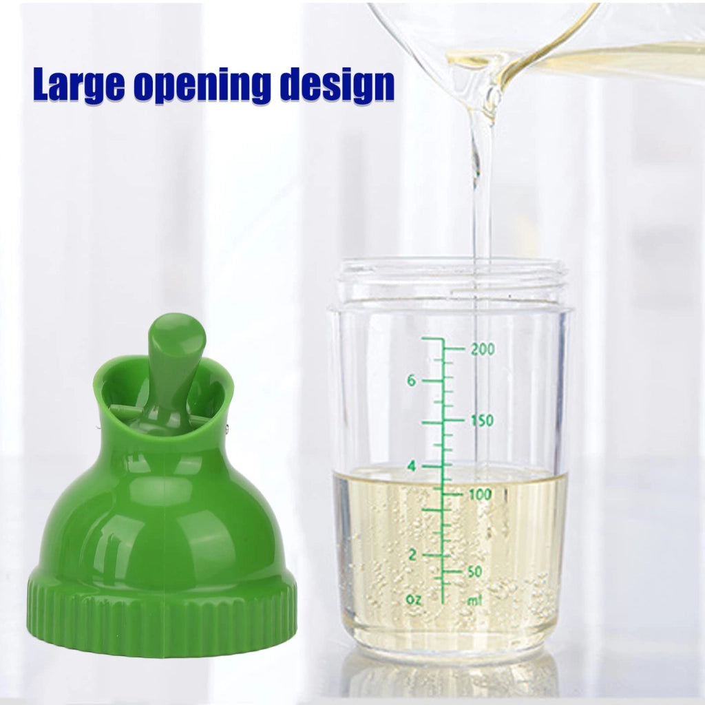 Shaker per condimenti da 200 ml, verde, per olio e aceto