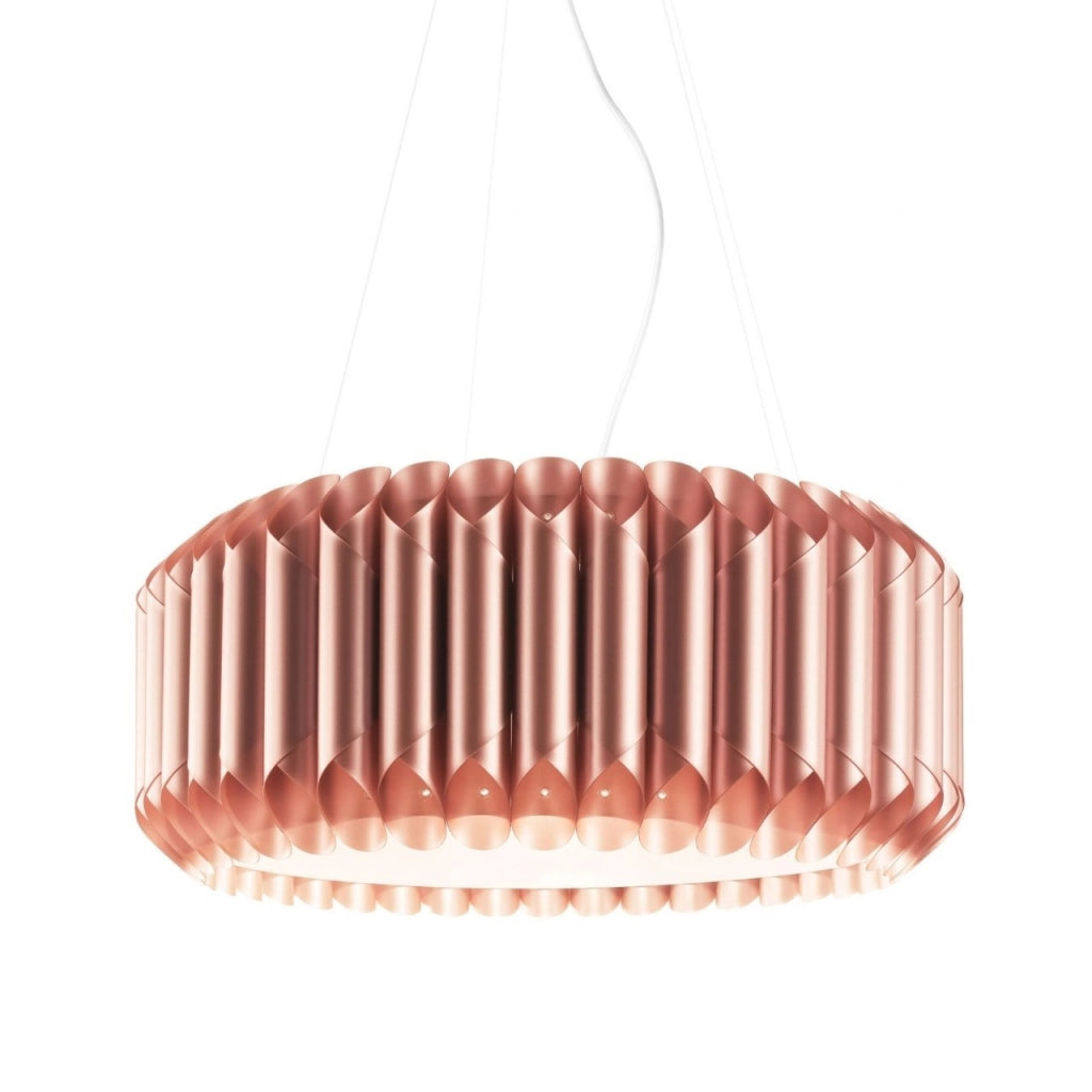 Sospensione 3 Luci Copper Metallo Cromato cm. 60 x 31h