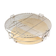 Sistema di Cottura Divide et Impera per Barbecue Kamado con 2 Piastre in Ceramica
