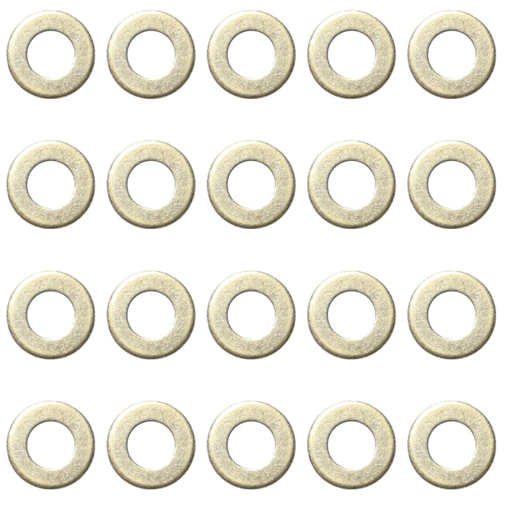 20 guarnizioni piane in ottone, dimensioni 10x20x2 mm