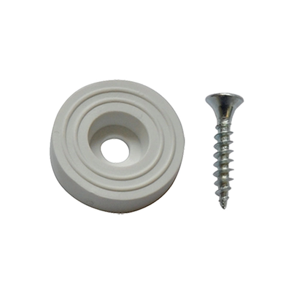SOTTOSEDIA CON VITE Ø mm 23  - pz. 8 bianco