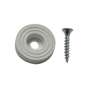SOTTOSEDIA CON VITE Ø mm 23  - pz. 8 bianco
