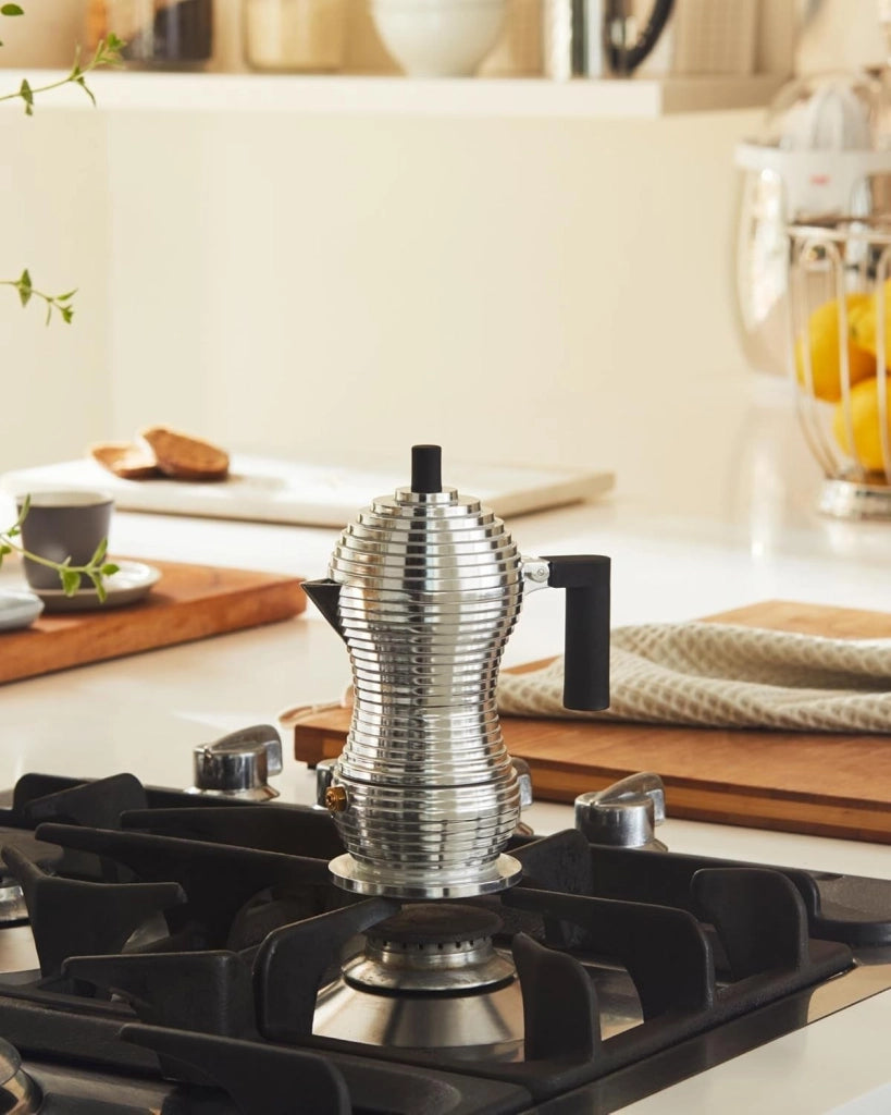 PULCINA, Caffettiera 6 Tazze, Alessi Colore: Nero