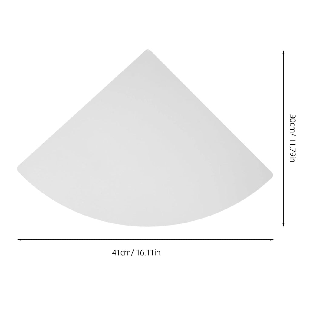 Ripiano angolare da parete, 30 cm, bianco, salvaspazio, ideale per cucina e bagno