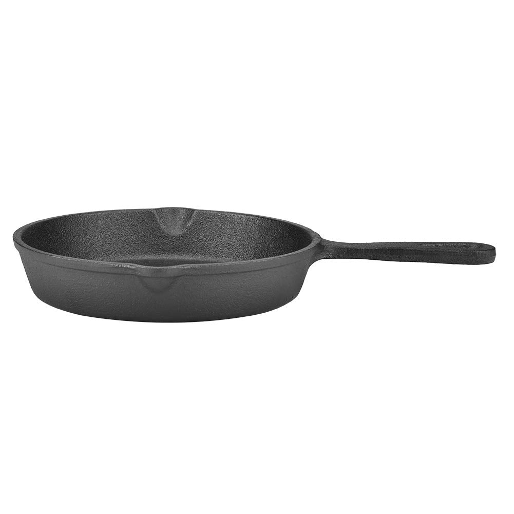 Padella in ghisa, diametro 16 cm, con rivestimento antiaderente e manico
