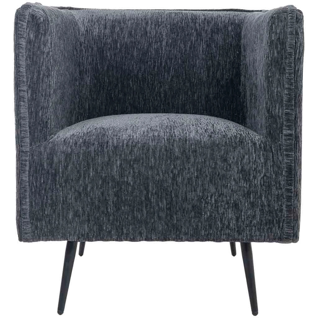 Poltrona in tessuto grigio 71,5x73x82h cm