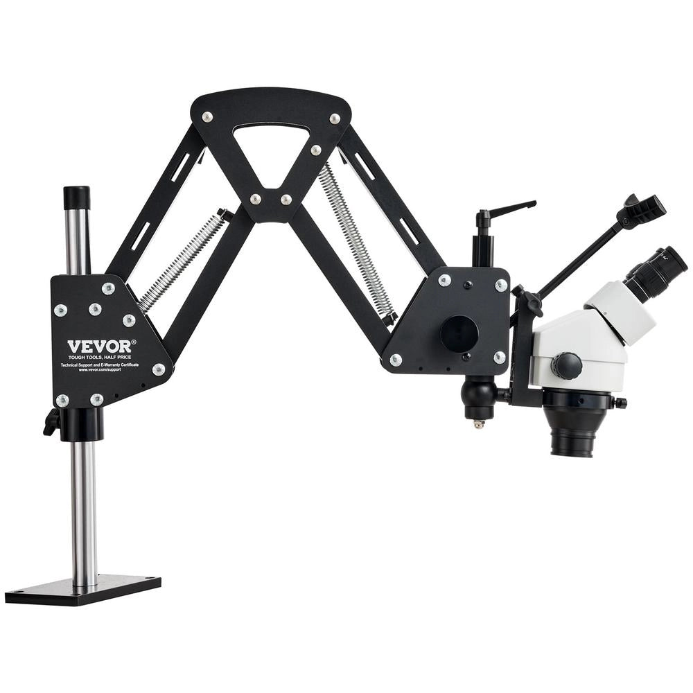 Microscopio per Gioielli JH-1A Ingrandimento 7X-45X con Staffa a Molla Regolabile e Luce LED USB per Oreficeria e Fai da Te