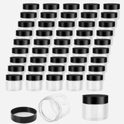 Set di contenitori in plastica trasparente da 60 ml con coperchio