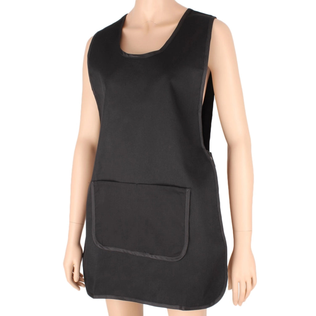 Grembiule da cucina MZ-631, unisex, nero, taglia M, 65% poliestere, 35% cotone