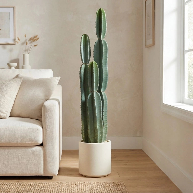 Cactus artificiale in vaso alto 111 cm, verde