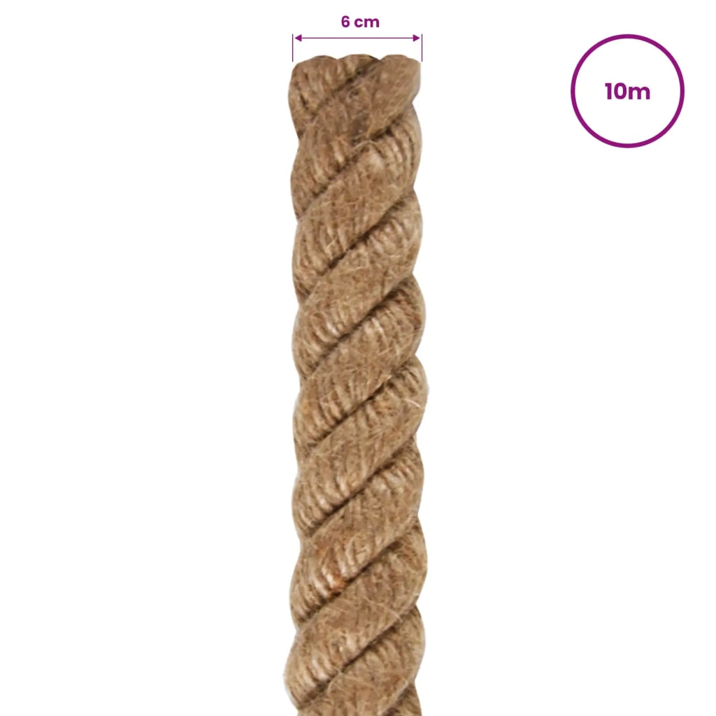 Corda in Juta Lunga 10 m Spessa 60 mm 153781