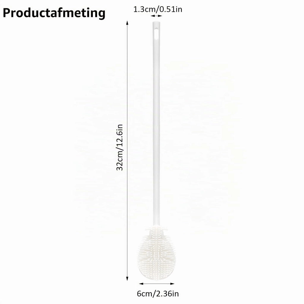 Set di 2 spazzole in silicone per bottiglie, spazzole lunghe per vetri, 32 cm