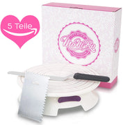 Piatto girevole per dolci da 30 cm con set di accessori per il fondente
