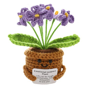 Fiore viola all'uncinetto, 14 cm, regalo di ringraziamento