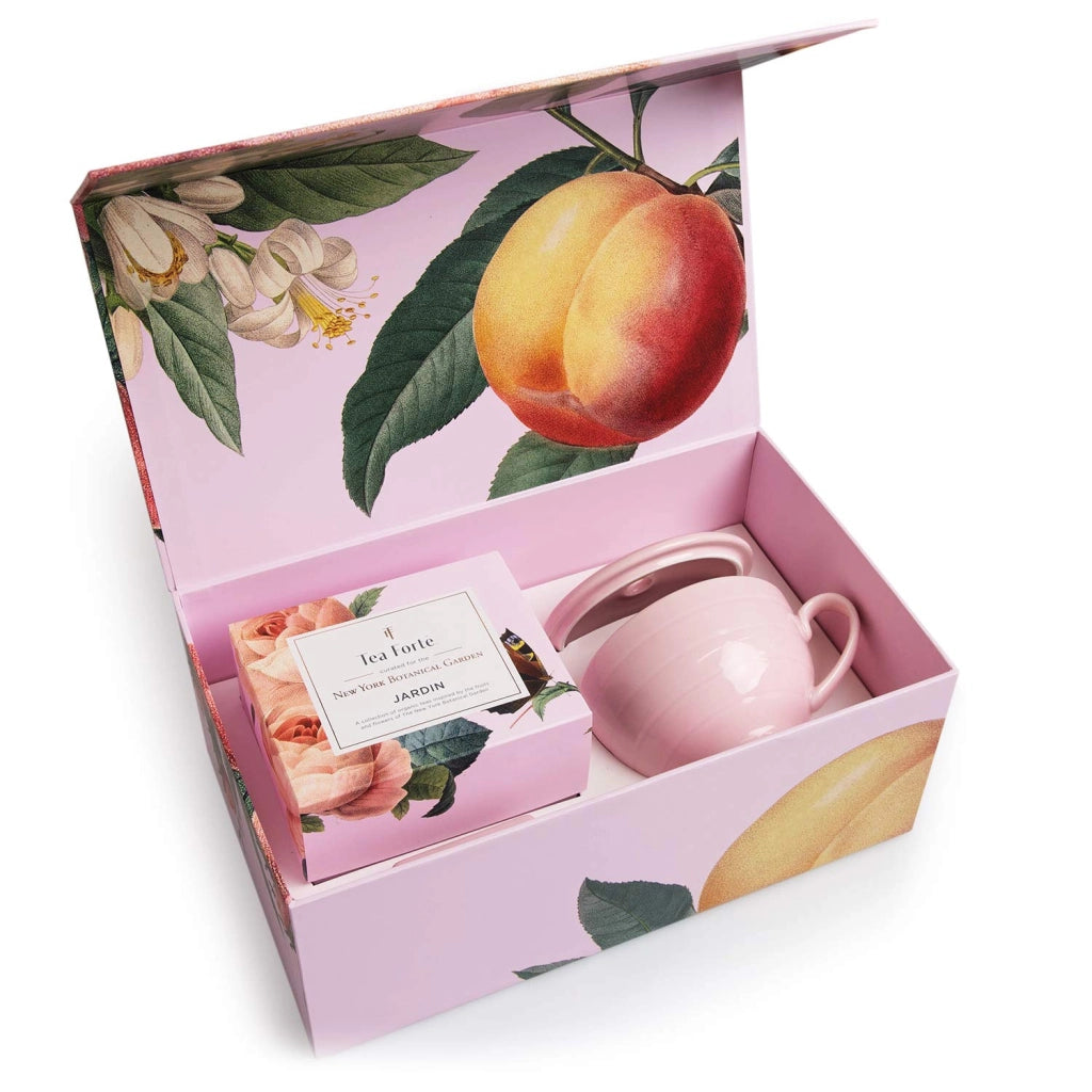 Set regalo di tè con tazza, Jardin, 10 filtri piramidali
