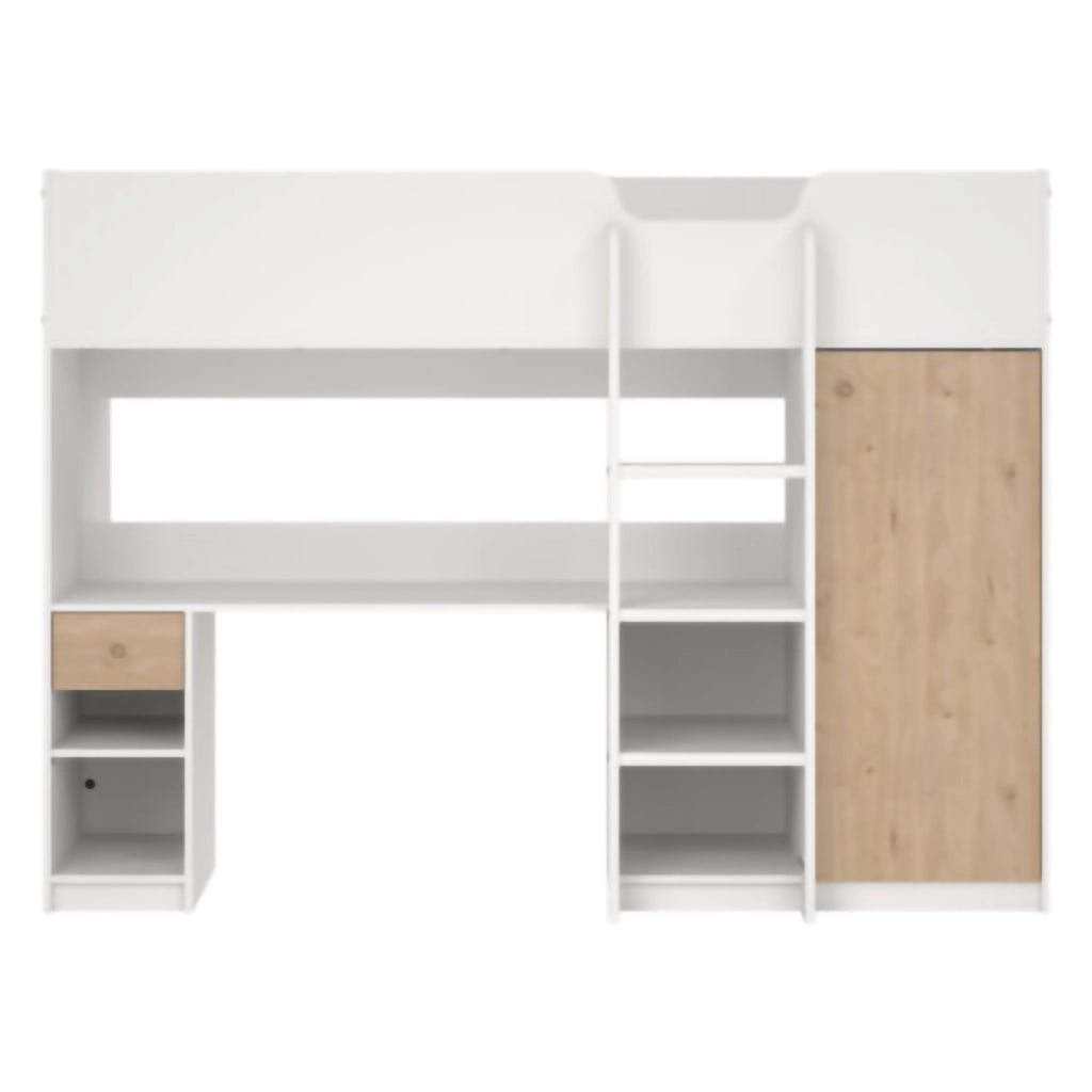 Laliso, Composizione Camera da Letto un Cassetto, 203x104x150h cm Bianco