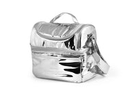 Borsa termica isolata in PEVA, capacità 11 litri, colore argento