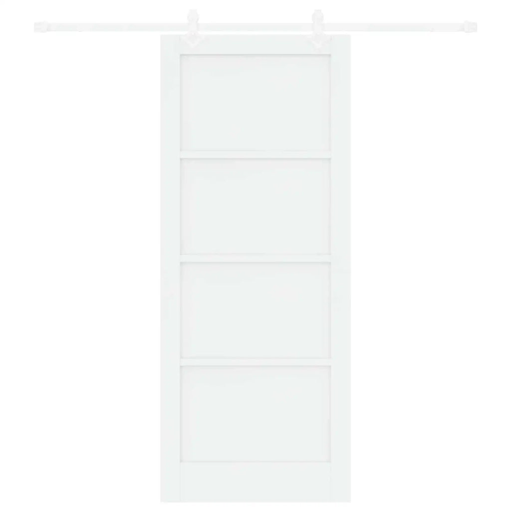 Porta scorrevole 86 x 211 cm Legno ingegnerizzato Bianco 3450175