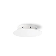 Rosone Multicavo 8 Fori In Metallo Bianco Opaco D15Cm
