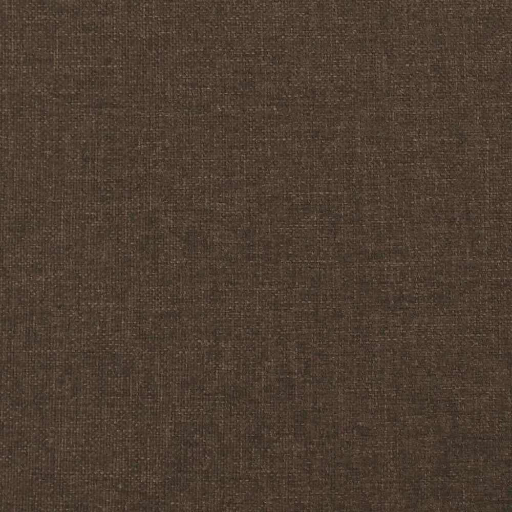 Giroletto senza Materasso Marrone Scuro 200x200 cm in Tessuto