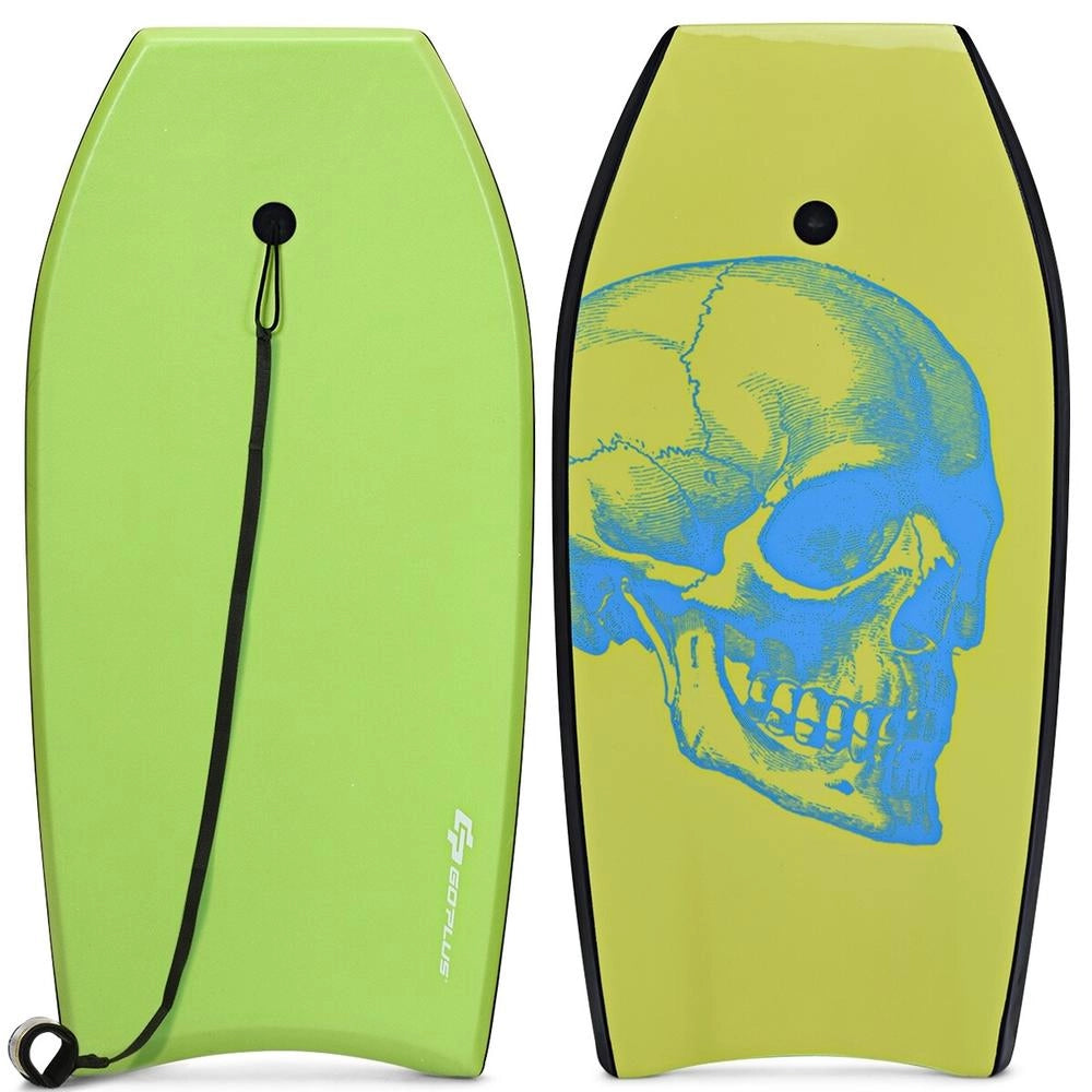 Bodyboard Tavola da Surf Leggera con Leash da Polso Taglia L Nucleo in EPS per Mare Spiaggia