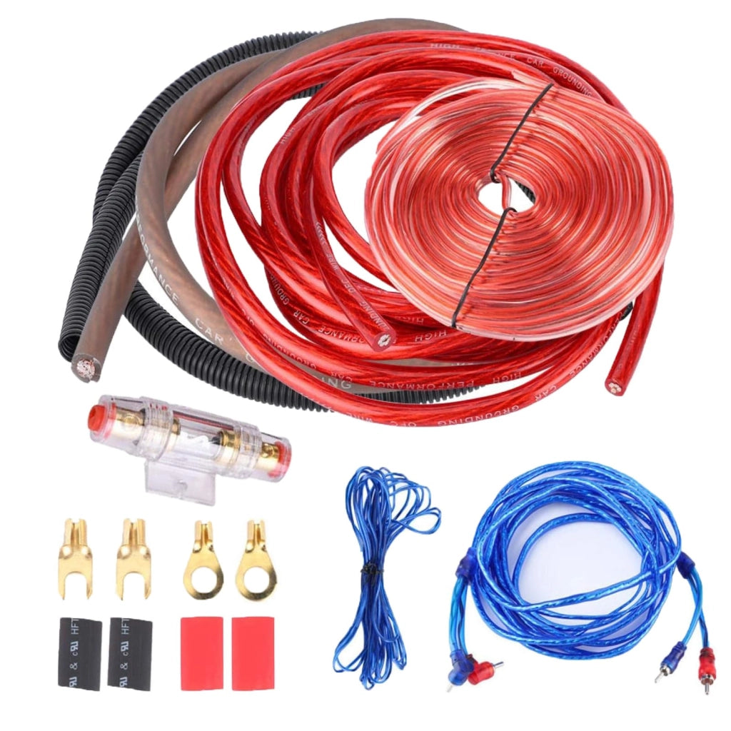 Kit di cavi per subwoofer, 2800 W, amplificatore a 4 conduttori, cavi per installazione