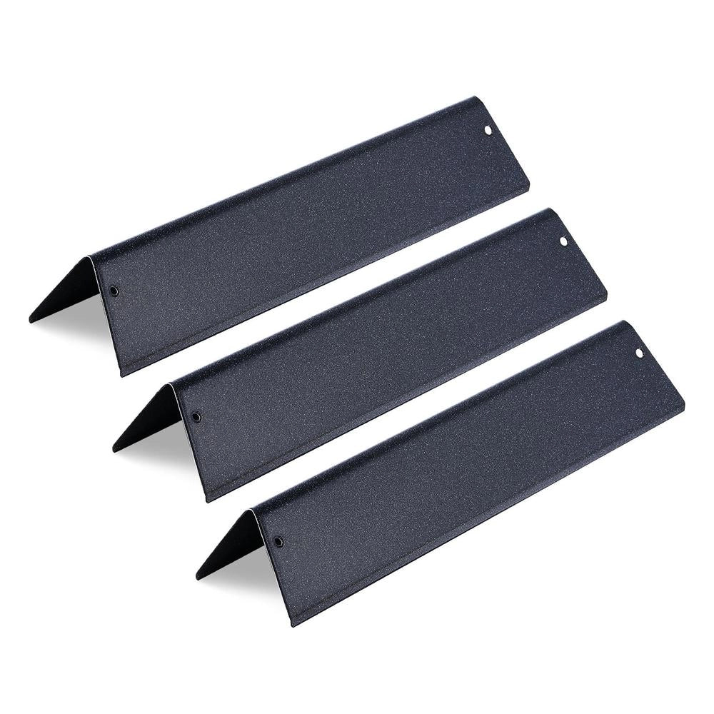 Set 3 Barre Aromatizzanti Flavorizer per Griglie Weber Spirit I II 200 Acciaio Smaltato Robuste Diffusore Calore BBQ 390x90x65 mm