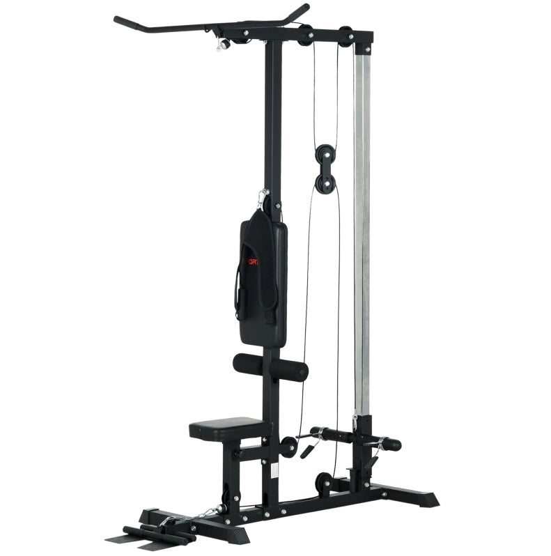 Stazione multifunzione per bodybuilding 140x108x197 cm acciaio nero, 110 kg