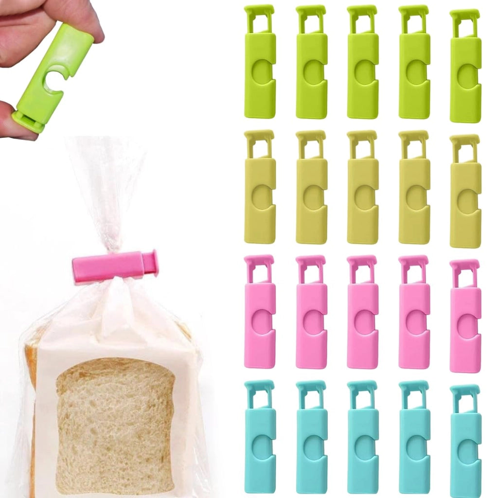 20 clip per sacchetti, chiusure per sacchetti, sacchetti per alimenti, sacchetti per il congelamento