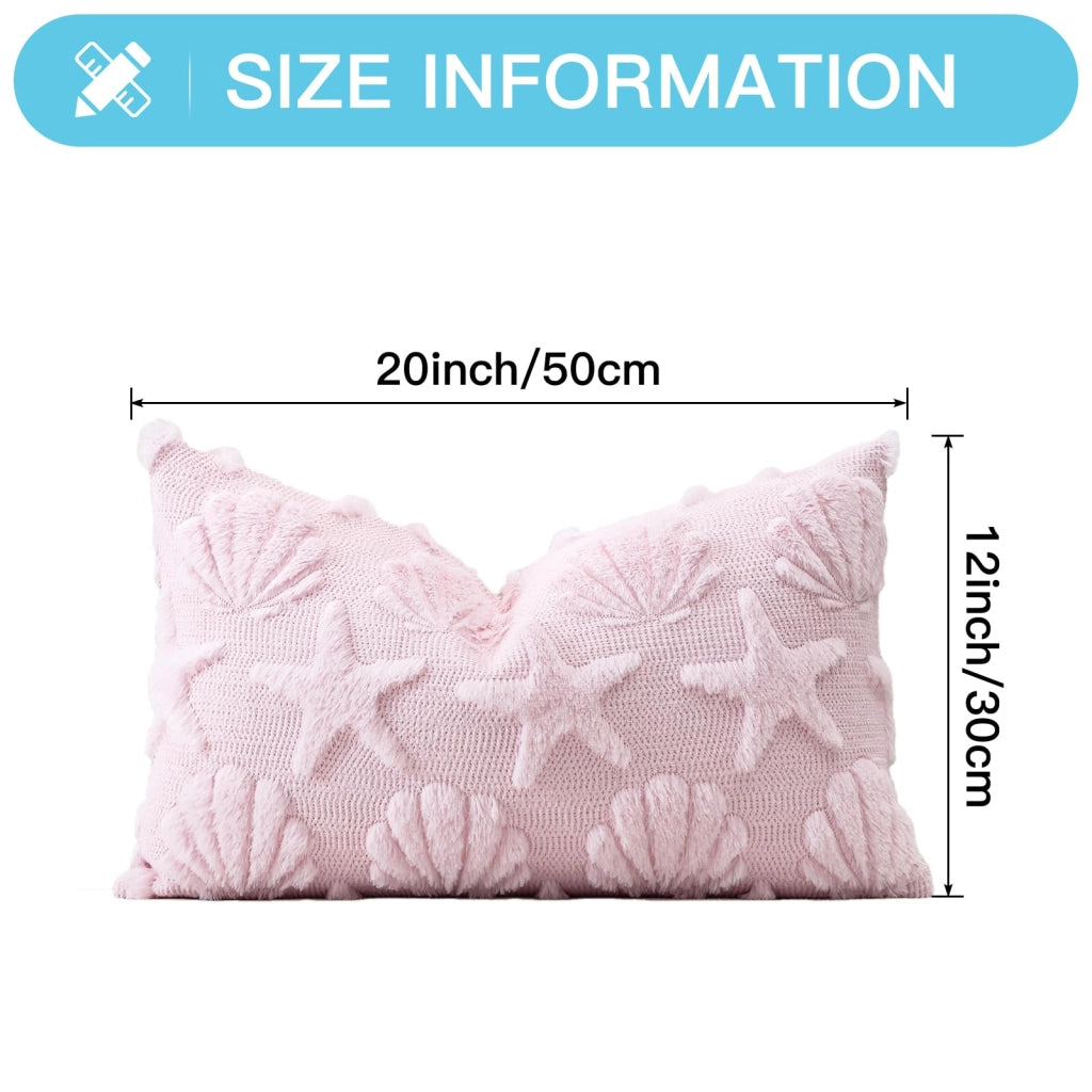 Coperte per cuscini in lana, 2 pezzi, 30x50 cm, rosa