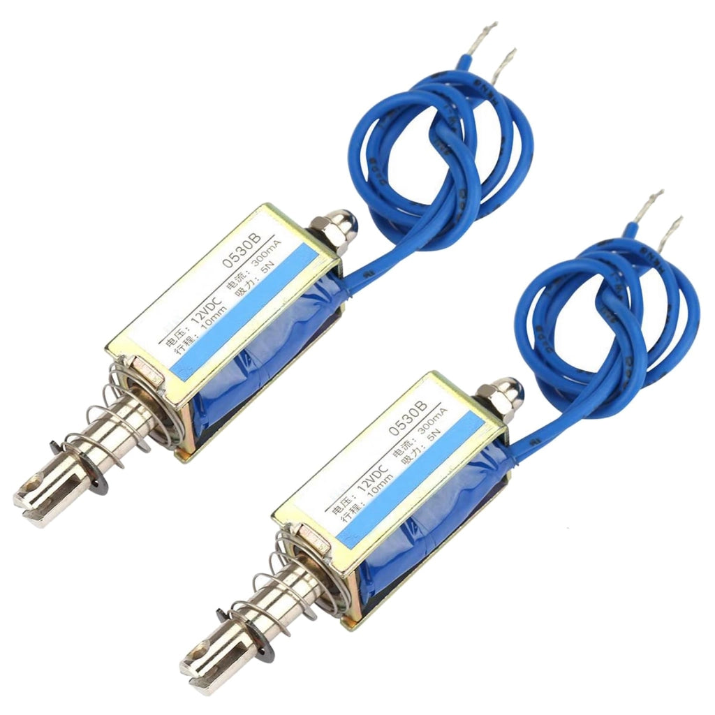 Elettromagnete a solenoide JF-0530B, 12V DC, 5N, 300mA, a azione push-pull